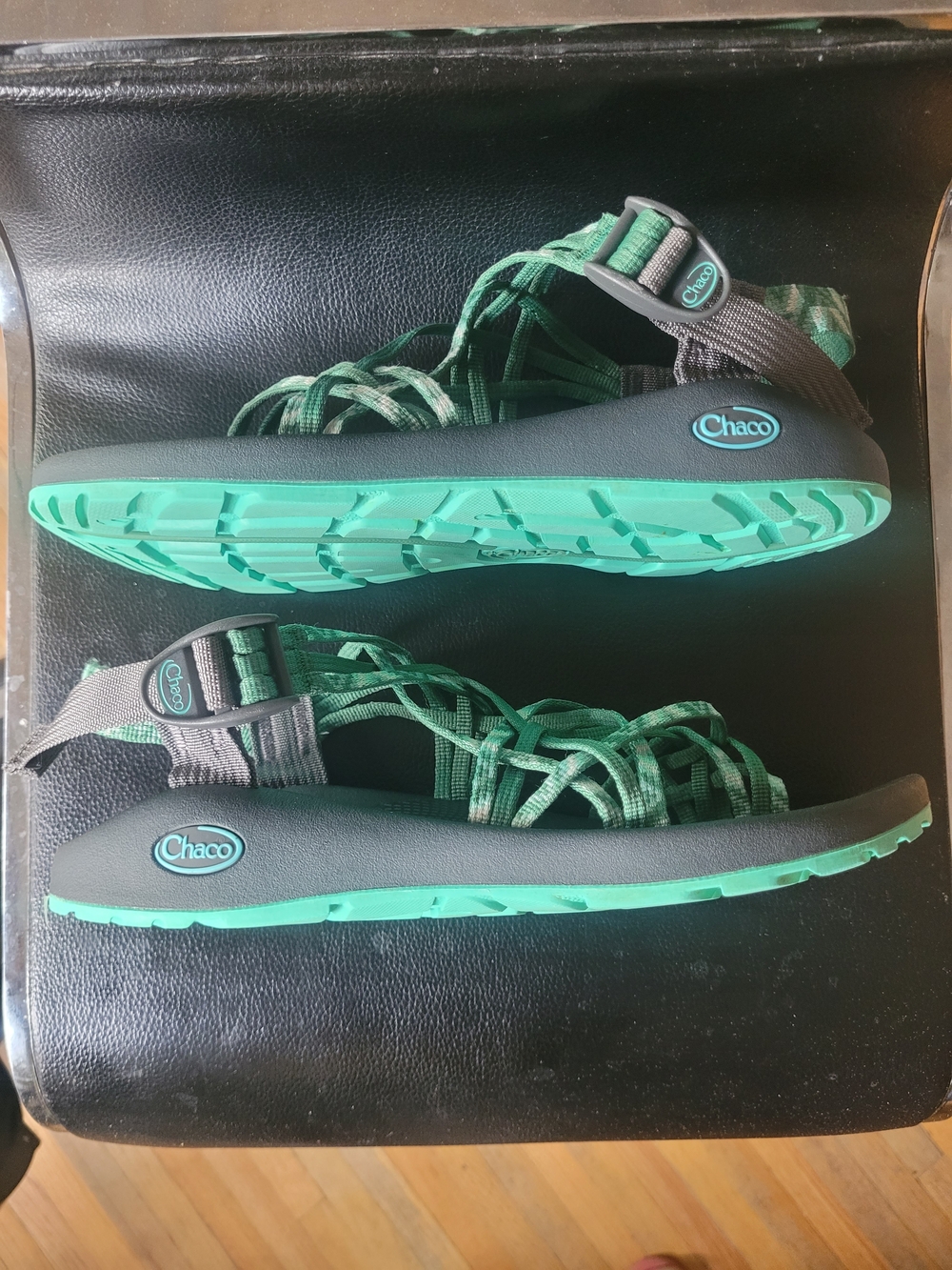 Chaco Zx3 Classic Sandals,Women's 10,Shiver Pine color print